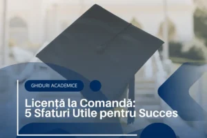 Licență la Comandă - 5 Sfaturi Utile pentru Succes